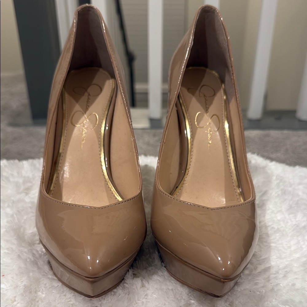 Jessica Simpson Elegant Tan Women's Pumps 4”